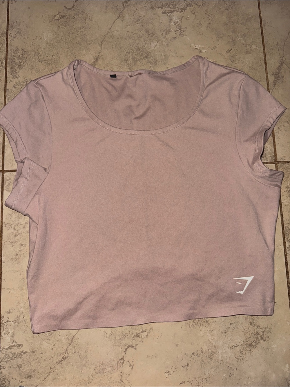 Gymshark Light Dusty Pink Dreamy cap Sleeve Scoop Neck Crop Top